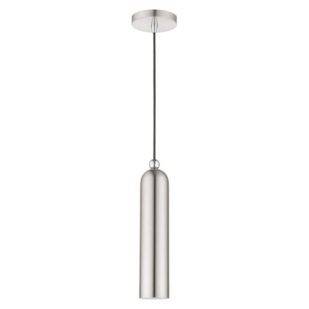 Ardmore Chic Mid-Century Brushed Nickel Single-Light Pendant