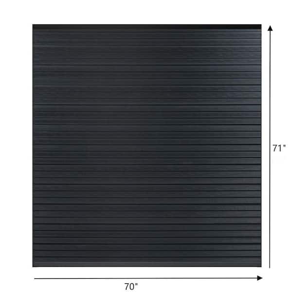 5.9 ft. H x 5. 9ft. W Onyx Black Composite Waterproof Fence Panel-Zero Rot and Fade Resistance