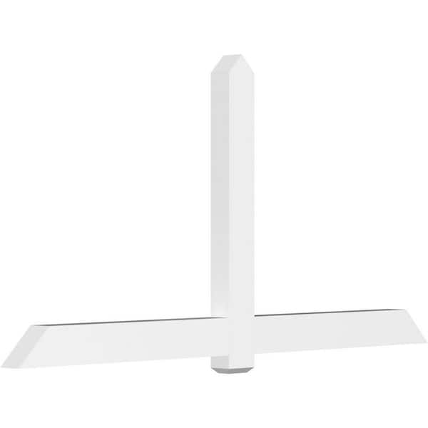 Ekena Millwork Eugene 96 in. W x 48 in. H x 4 in. D Signature Polyurethane Bracket