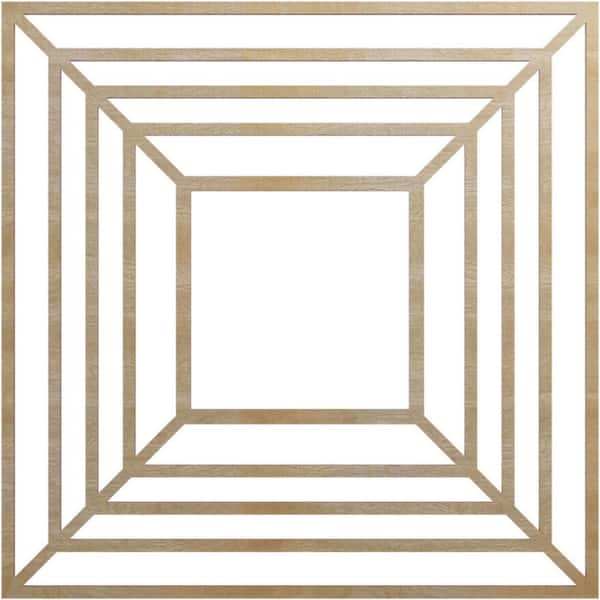 Ekena Millwork 0.25 in. x 26 in. x 26 in. Wood (Hickory) Medallion Moulding