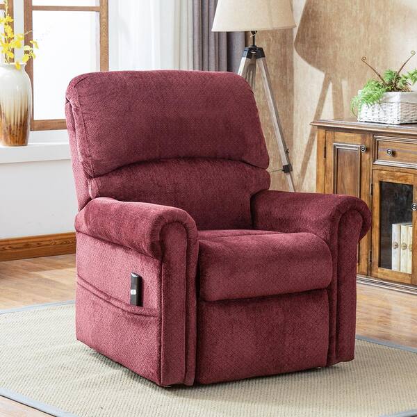 Merax Red Gel Memory Foam Power Lift Recliner Chair