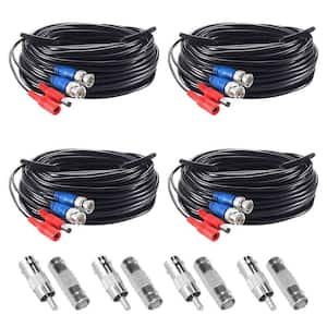 60 ft. Security Camera Cables BNC Cord Video Power Cable(4 pack of 60ft)