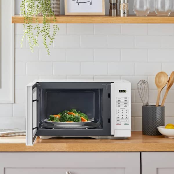 Vissani 1.1 cu. ft. Countertop Microwave Oven in White HVM1110W3