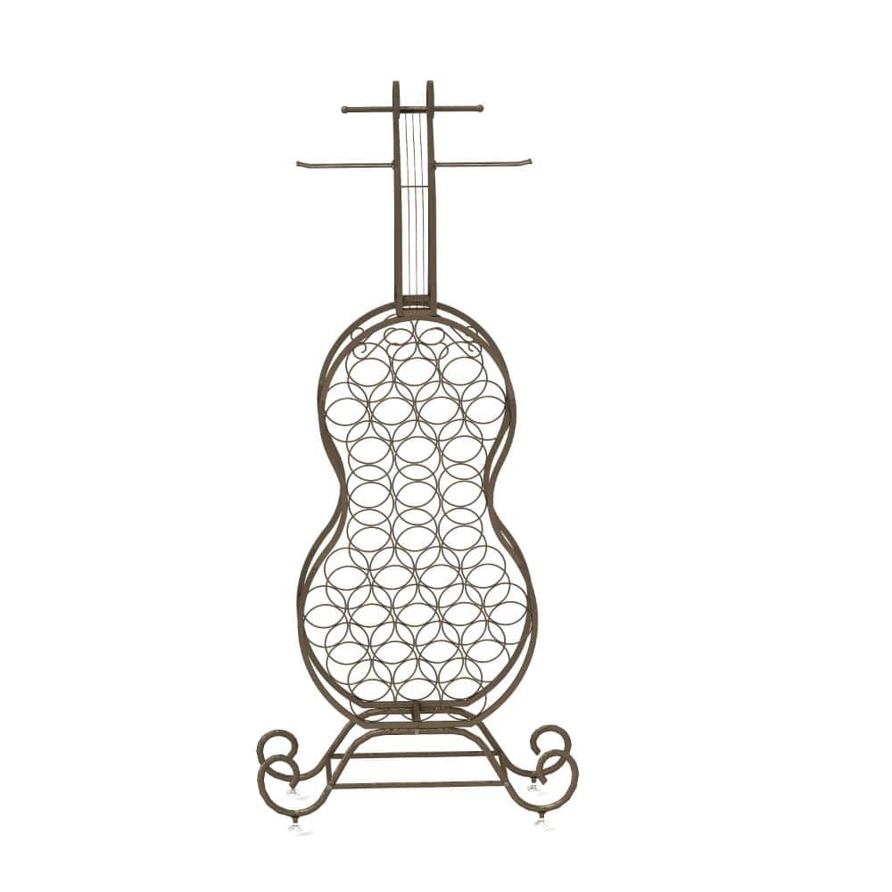 Cello Shape Wine Bakers Rack, Freestanding with Storage Bottle for Liquor and Wine, Organizer for Kitchen, Dining Room price history on PriceWatchPro