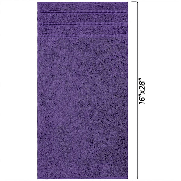 HALLEY Decorative Hand Towels Set, 4 Pack - Turkish Towel Set with Floral  Pattern, Highly Absorbent & Fade Resistant Fabric, 100% Cotton - Purple 