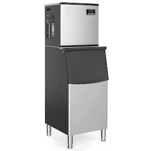 22.3 in. 350 lbs. Full Size Cubes Air Cooled Commercial Split Ice Maker with 220 lbs. Ice Bin in Stainless Steel