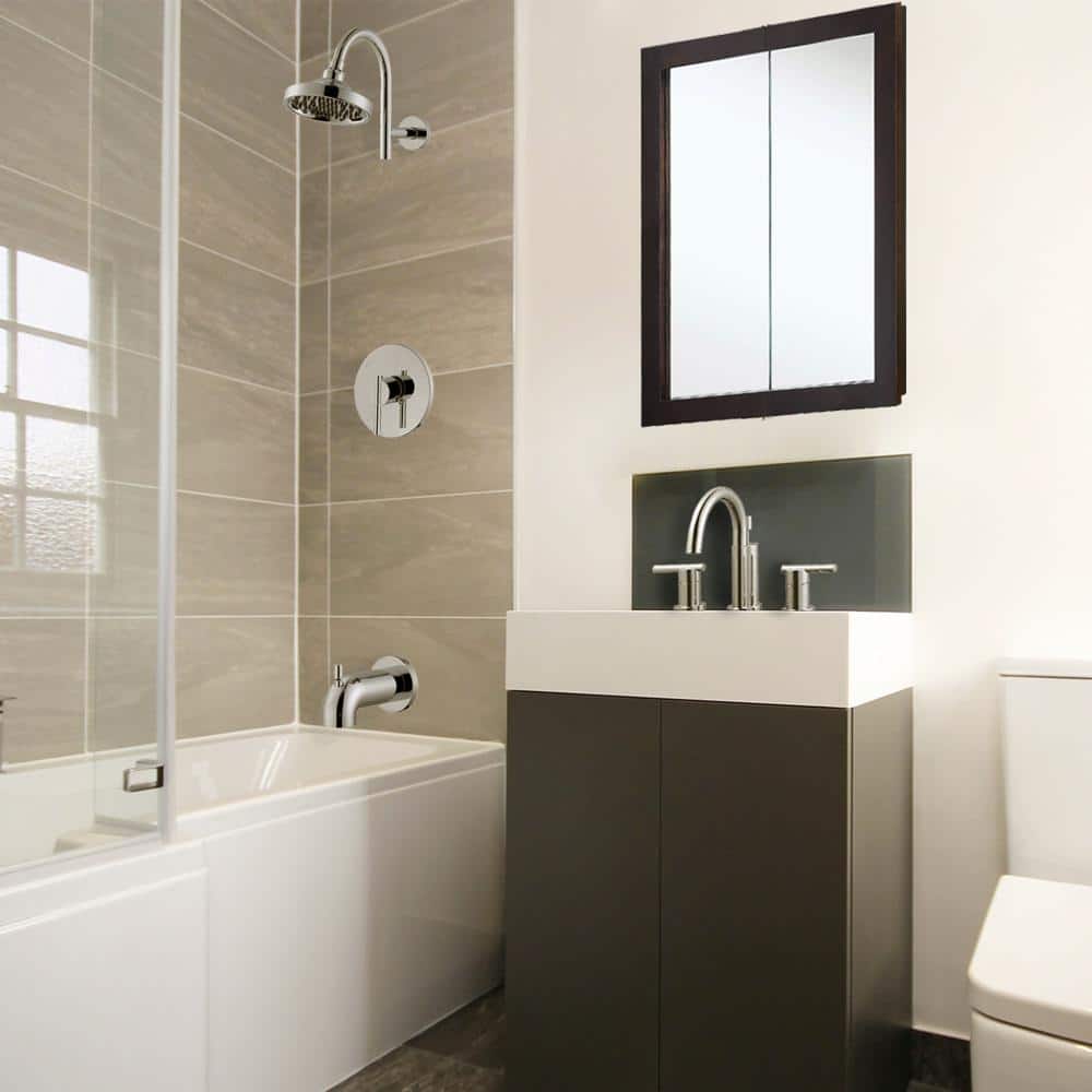 Geneva Polished Chrome Dual-Handle Widespread Bathroom Faucet