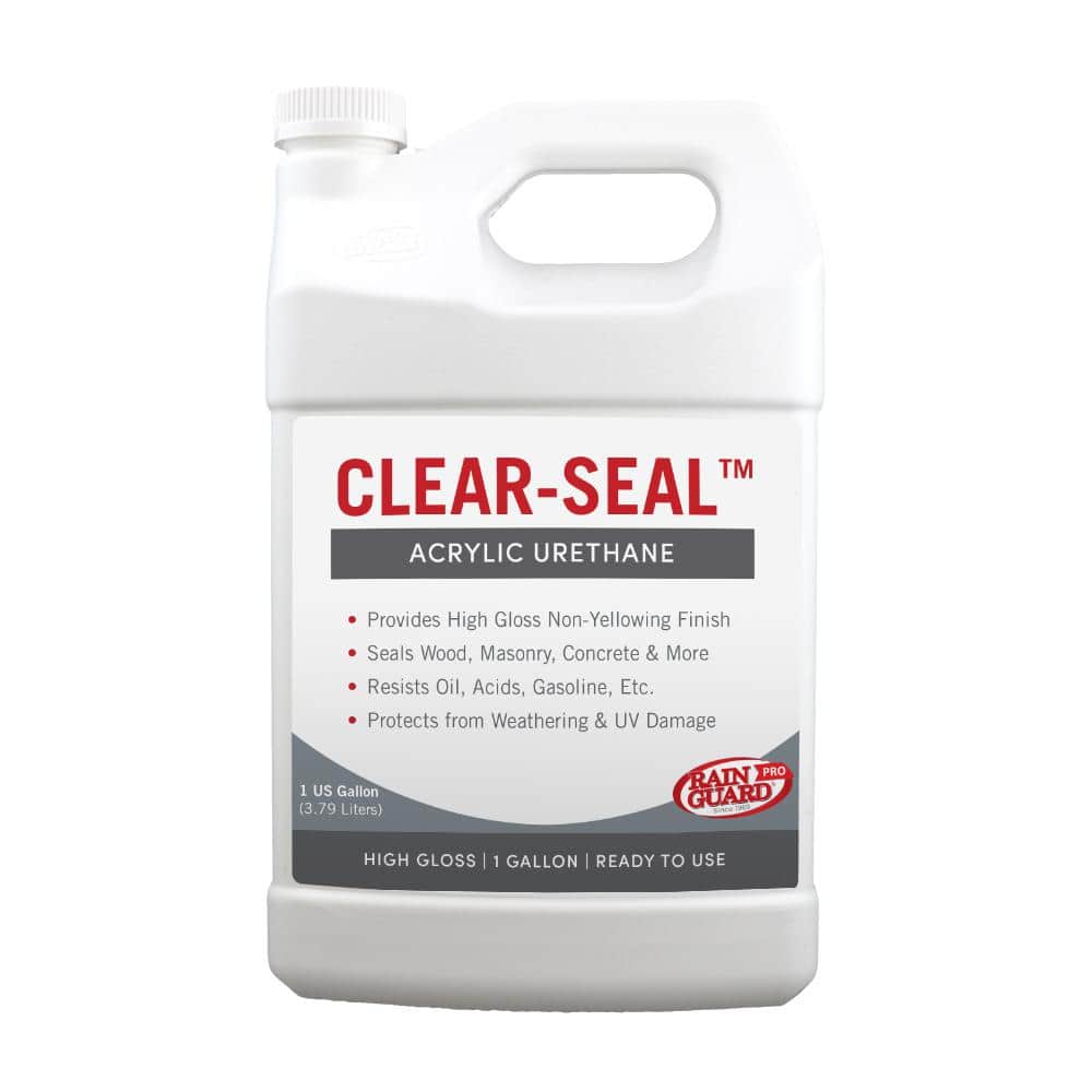 RAIN GUARD Clear-Seal 1 Gal. Surface High Gloss Urethane Sealer CU-0101 -  The Home Depot