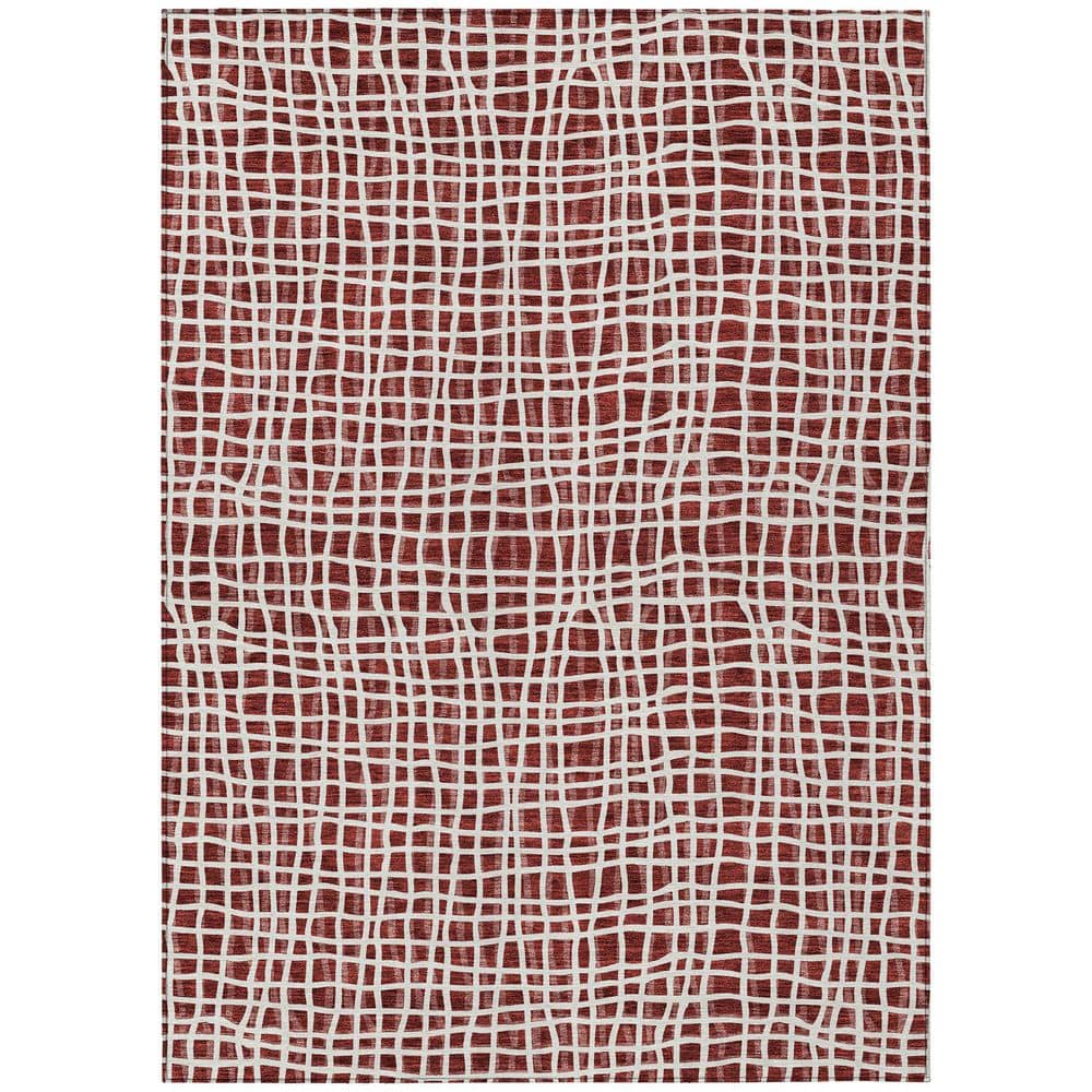 Chantille Machine Washable Indoor/Outdoor Abstract ACN729 Burgundy 10 ft. x 14 ft. Area Rug price history on PriceWatchPro