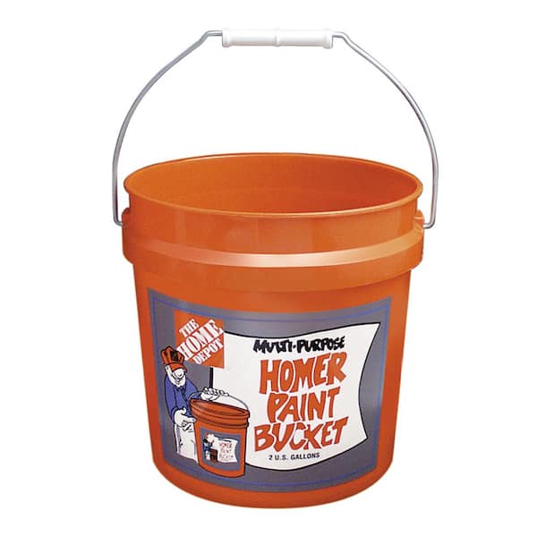 2 gal. Orange Homer Bucket (120 pack) 02GLHDB - The Home Depot