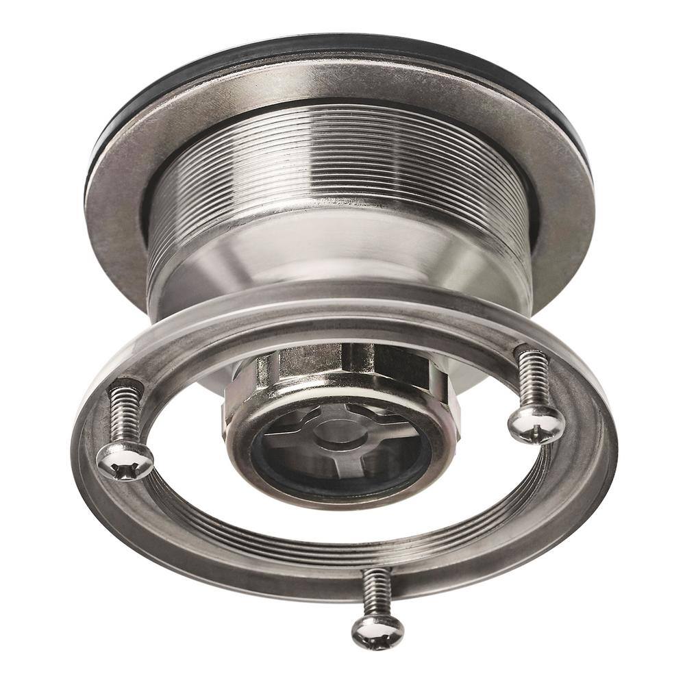 Polished Chrome Brass Duostrainer Sink Strainer with Removable Basket