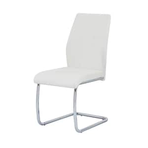 Pallab White Faux Leather Side Chair (Set of 2)