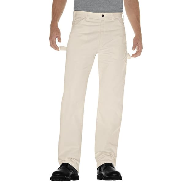 Dickies Men's Natural Beige Relaxed Fit Straight Leg Cotton