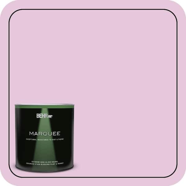 BEHR MARQUEE 1 qt. #M120-2 Kiss Good Night Semi-Gloss Enamel Exterior Paint & Primer