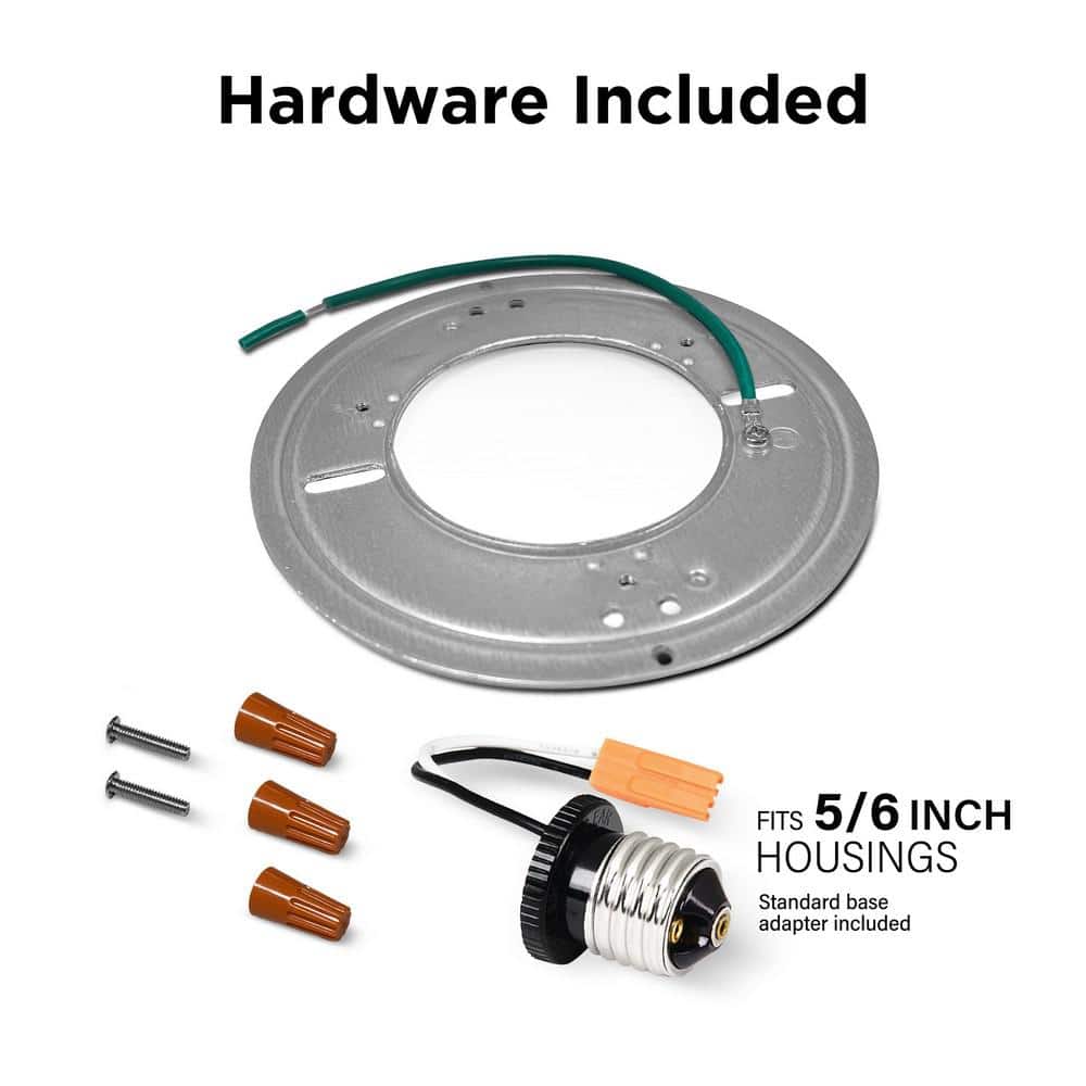 Feit 7.5 Inch White Aluminum LED Retrofit Recessed Lighting