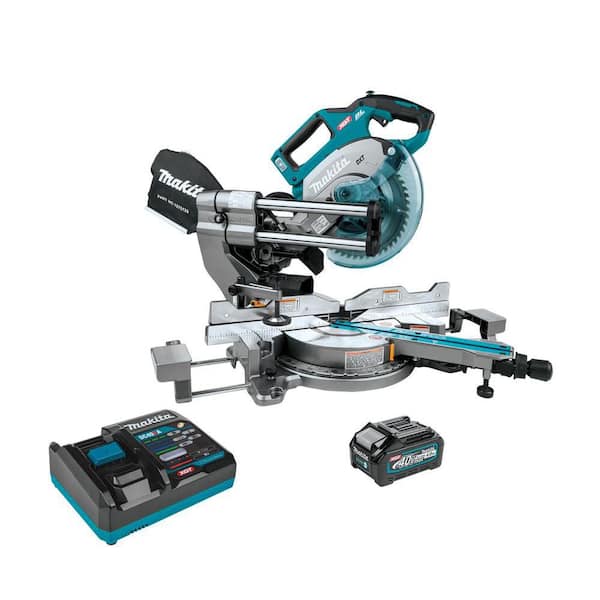 40V max XGT Brushless Cordless 8-1/2 in. Dual-Bevel Sliding Compound Miter Saw Kit, AWS Capable (4.0Ah)
