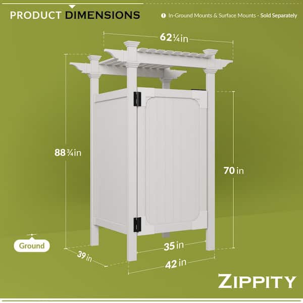 Reviews for Zippity Outdoor Products 7.395 ft. x 3 ft. Vinyl