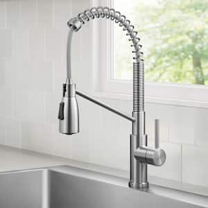 Coda Commercial Style 2-Function Single Handle Pull Down Sprayer Kitchen Faucet in Spot-Free Stainless Steel