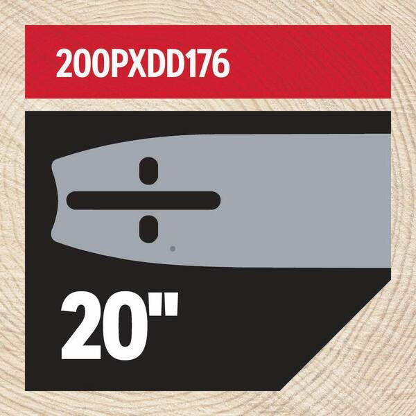 Poulan Guide Bar Chainsaw Parts 20 In. Chainsaw Bar And E70 Chain, Fits ...