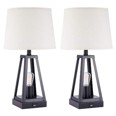 River of Goods 18.5 Inch Industrial Tripod Base Accent Lamp Black River of Goods 18.5 Inch Industrial Tripod Base Accent Lamp Black