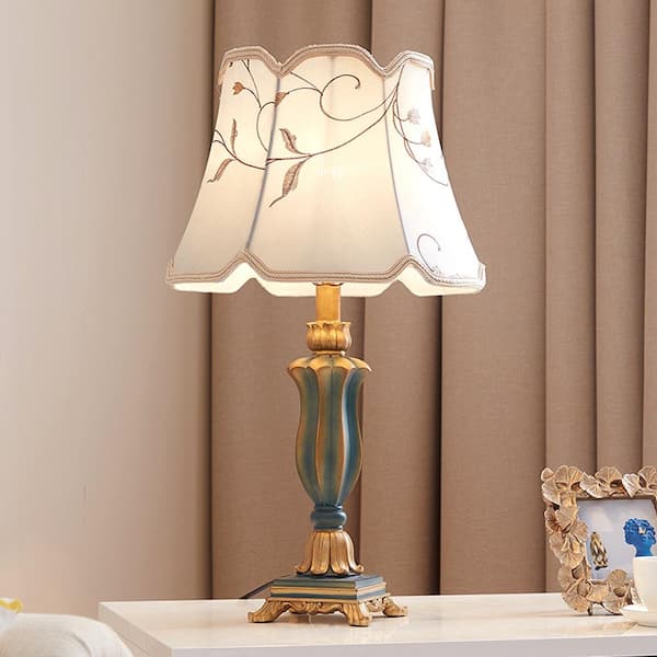 dark green bedside lamps