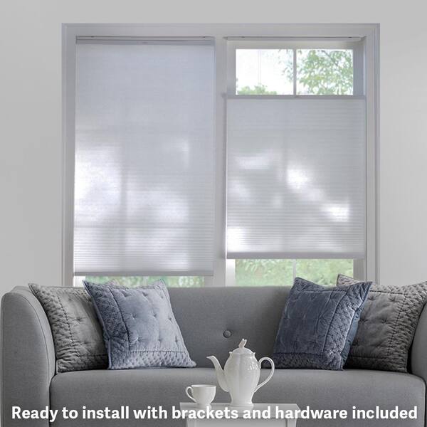 Snow Drift Top Down Bottom Up Cordless Light Filtering Cellular Shades - 18  in. W x 72 in. L (Actual Size 17.75 x 72)