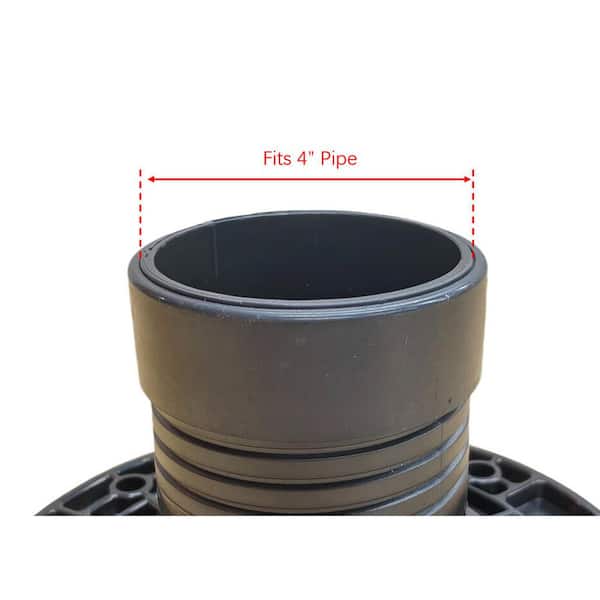 Everbilt Twist-N-Set 4 in. ABS Open Toilet Flange 105203A-4BL
