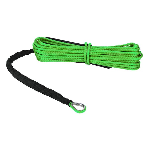 Extreme Max The Devils Hair Synthetic ATV / UTV Winch Rope - Lime Green