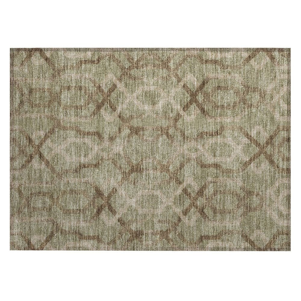 Chantille Machine Washable Indoor/Outdoor Abstract ACN2970 Olive 2 ft. x 3 ft. Accent Rug price history on PriceWatchPro