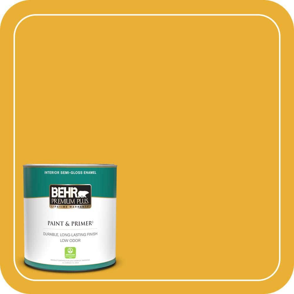 1 qt. #P280-7 Midsummer Gold Semi-Gloss Enamel Low Odor Interior Paint & Primer price history on PriceWatchPro