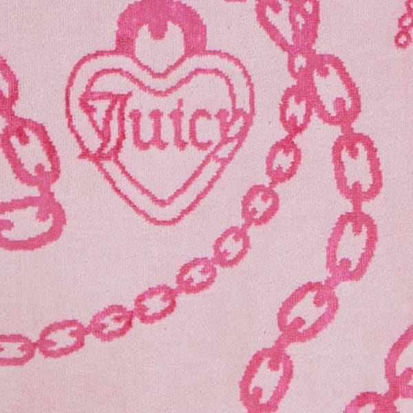 JUICY COUTURE Juicy Chain 4-Piece Pink Graphic Cotton Blend Bath