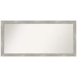 Dove Greywash Narrow Custom Non-Beveled 49.5 in. W x 23.5 in. H Recylced Polystyrene Framed Bathroom Vanity Wall Mirror