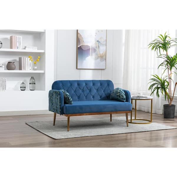 Couches for Living Room Mid Century Modern Velvet Love Seats Sofa