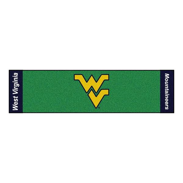 FANMATS NCAA West Virginia University 1 ft. 6 in. x 6 ft. Indoor 1-Hole Golf Practice Putting Green