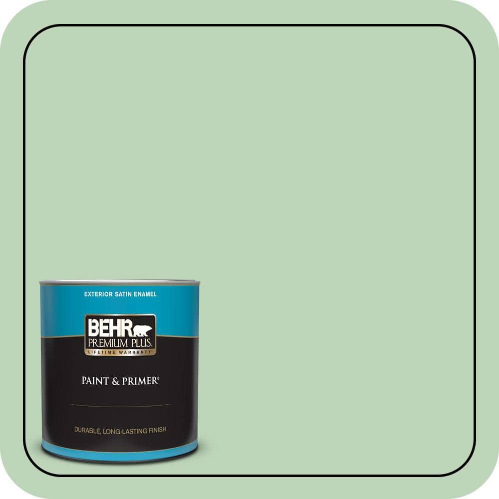 1 qt. #M400-3 Bok Choy Satin Enamel Exterior Paint & Primer price history on PriceWatchPro