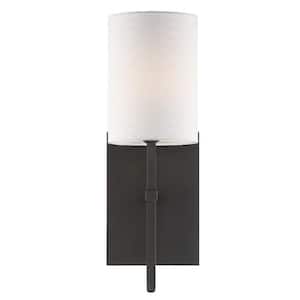 Veronica 1-Light Black Forged Sconce