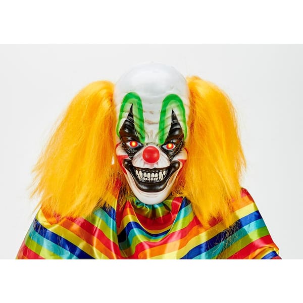 69 in. Lifesize Standing Animated Clown 4341 - The Home Depot