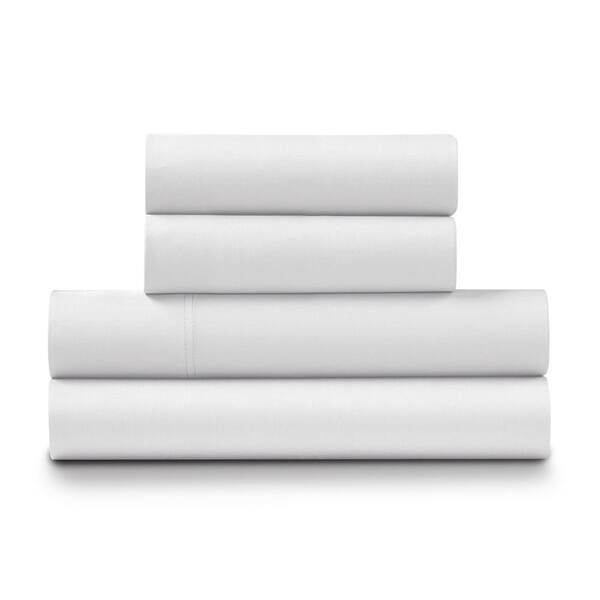 ELLA JAYNE Bamboo Deep-Pocket 4-Piece California King Sized, White Sheet Set