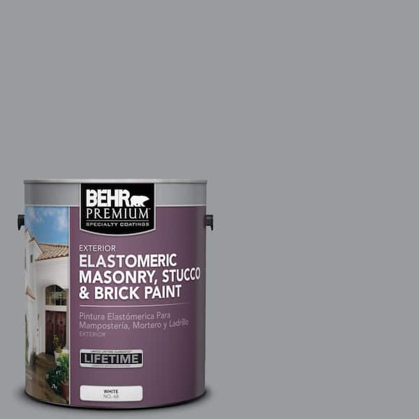 BEHR PREMIUM 1 gal. #N500-4 Pencil Sketch Elastomeric Masonry, Stucco and Brick Exterior Paint