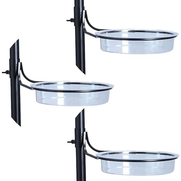 Ashman Online 6 in. Premium Bird Feeding Station Bath Tray (Metal Ring is Not Included) 3-Pack