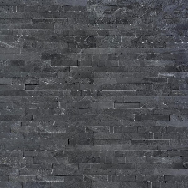 MSI Premium Black Splitface Ledger Panel 6 in. x 24 in. Natural Slate Wall Tile (8 sq. ft./Case)