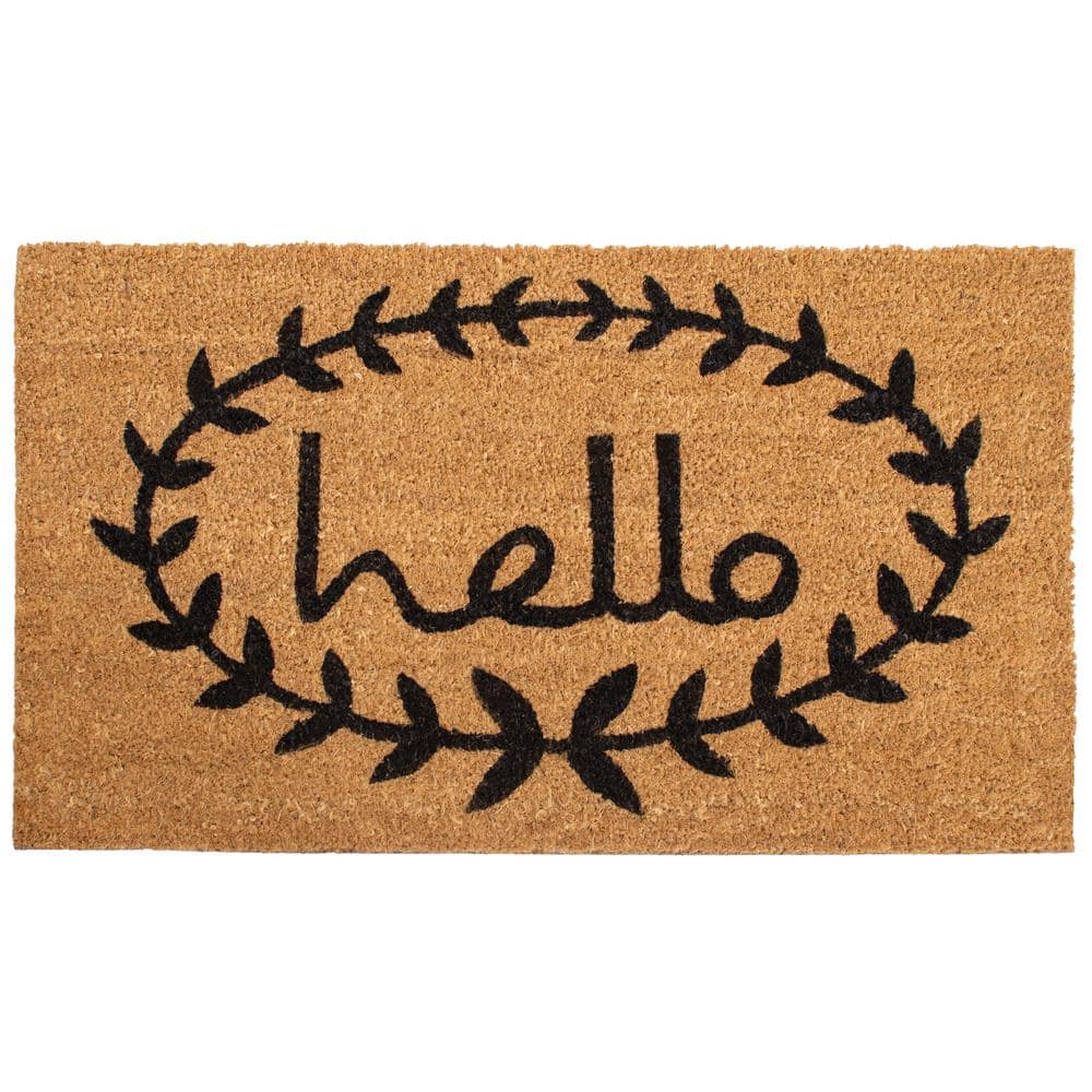 Calico Hello Doormat Multi-Colored 20 in. x 34 in. Indoor or Outdoor Doormat price history on PriceWatchPro