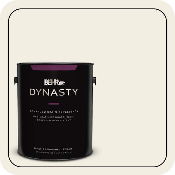 BEHR DYNASTY 1 gal. #12 Swiss Coffee Eggshell Enamel Interior Stain-Blocking Paint & Primer