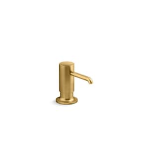 Purist Soap/Lotion Dispenser in Vibrant Brushed Moderne Brass