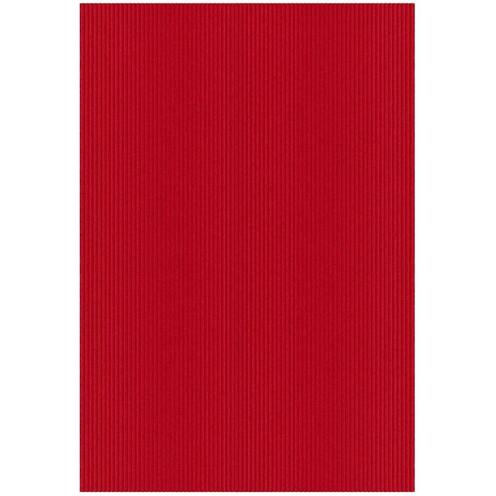 Lifesaver Scrape Rib Non-Slip Custom Cut Long Hallway Runner Rug, 6 ft. 6 in. x 8 ft. Red Polyester Garage Flooring price history on PriceWatchPro