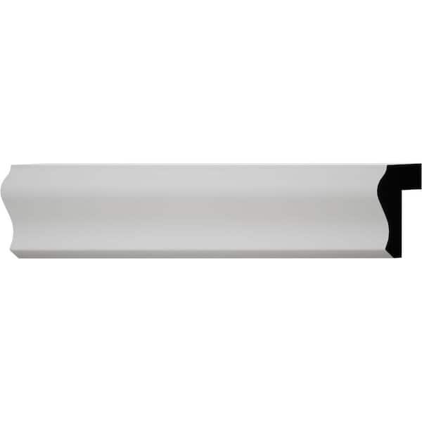 5262 9/16 in. x 1-1/8 in. x 8 ft. PVC Composite White Ply Cap Molding