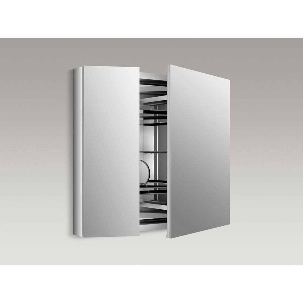Verdera Aluminum Bi-View Medicine Cabinet with Adjustable Mirror
