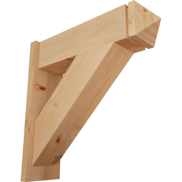 Ekena Millwork 8 in. x 26 in. x 26 in. Traditional Arts and Crafts Smooth Douglas Fir Outlooker