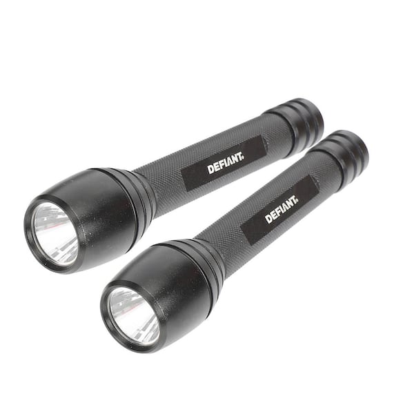 Defiant 80 Lumens 2 AA LED Flashlights (2-Pack)
