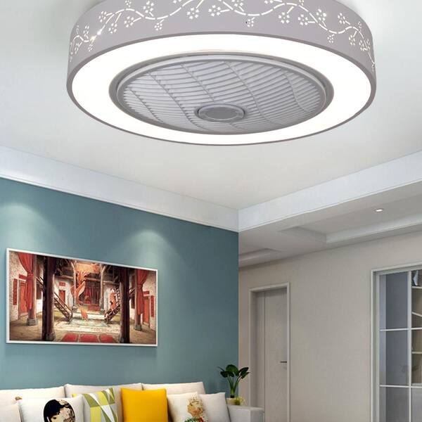 circular ceiling fan light modern and simple creative embedded integrated